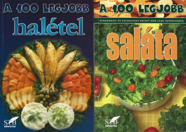 2 db 100 legjobb recept, A 100 legjobb salta, A 100 legjobb haltel