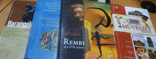 Tth Csaba, Zima Csaba, Eisler Jnos, Mayer Marianna, Ibos va - A legkivlbb festk, szobrszok s ptszek lete + A mvszet atlasza + Barangols a mvszetek vilgban + Dal + Rembrandt s a XVII. szzadi holland mesterek (5 ktet)