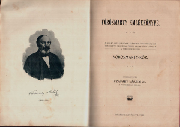 Czapry Lszl dr. (szerk.) - Vrsmarty emlkknyve