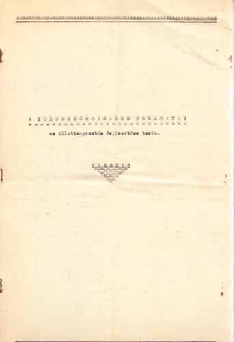 Ismeretlen Szerző - A Zöldmezőmozgalom feladatai az állattenyésztés fejlesztése terén