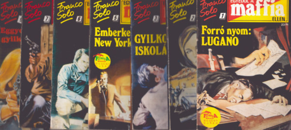 Franco Solo - 7 db az Egyed�l a maffia ellen sorozatb�l: 1., 2., 3., 5., 6., 7., 9. sz�mok