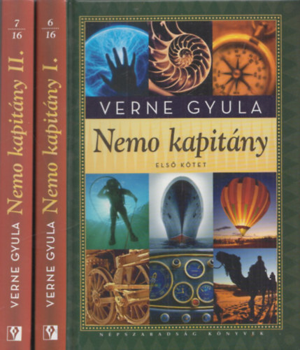 Verne Gyula, Kilényi Mária ford. - Nemo kapitány I.-II. (Népszabadság könyvek) 2db Verne Gyula könyv