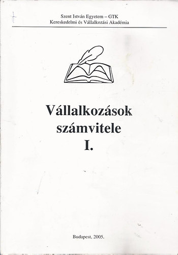 Vanja Istvnn dr. Tangl Anita - Vllalkozsok szmvitele I-II.