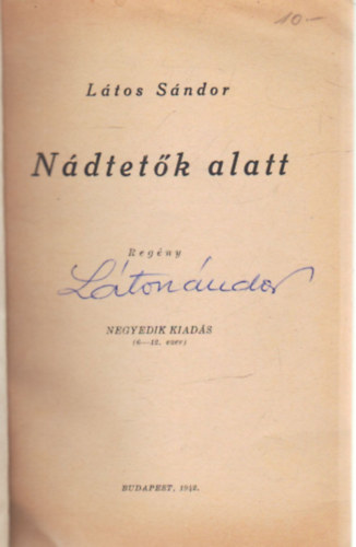 L�tos S�ndor - N�dtet�k alatt