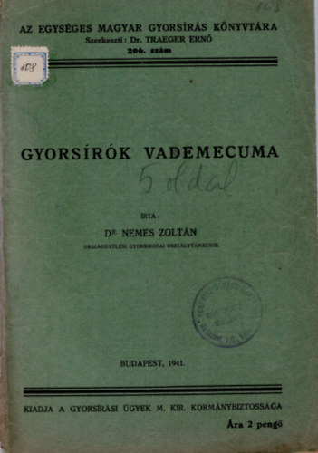 Dr. Nemes Zoltn - Gyorsrk vademecuma