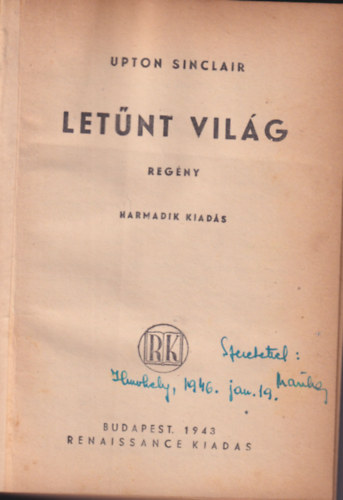 Upton Sinclair - Letnt vilg