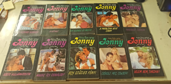 Dr. Téglásy Imre (főszerkesztő) - 10 db Jenny: A nőfaló +Oly kedves és érzéki +A probléma neve Cindy +Perzselő csókok +Közös hullámhosszon +Mindig így csinálod? +Egy szűzies férfi +Csókolj meg cowboy! +Velem nem, Tarzan! +Az a bizonyos bizsergés.