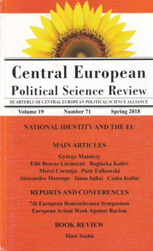 Matolcsy Gyrgy, Lrinczn Bencze Edit, Koller Boglrka - Central European Political Science Review Vol. 19 No. 71 2018