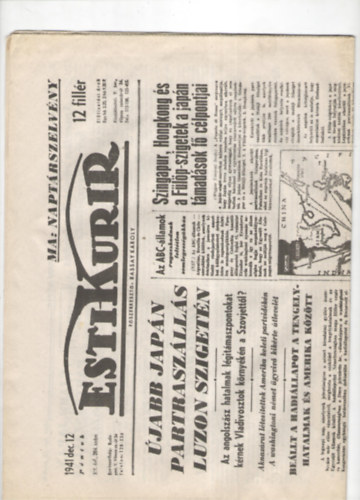 Esti Kurir XIX. �vfolyam 284. sz�m (1941 december 12.)