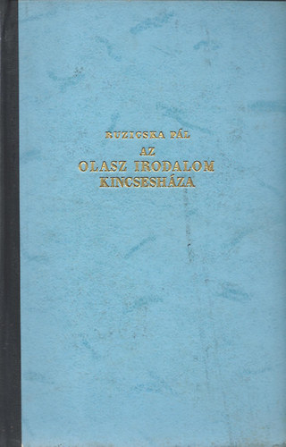 Ruzicska Pl - Az olasz irodalom kincseshza