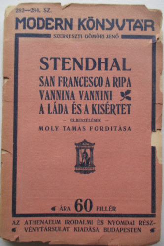 stendhal - San Francesco a Ripa , Vannina Vannini, A láda és a kísértet