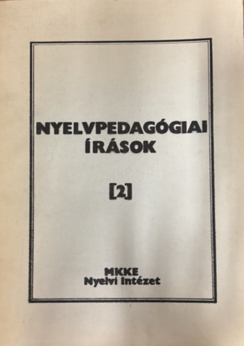 Kovács Ferenc - Nyelvpedagógiai írások (2)
