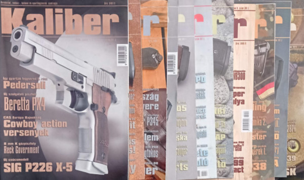 Kalm�r Zolt�n (szerk.) - 11 db Kaliber (�nv�delmi, vad�sz-, katonai �s sportfegyverek szaklapja): 2005. 8. �vf. 1,2,3,4,6,7,8,9,10,11,12. sz�m
