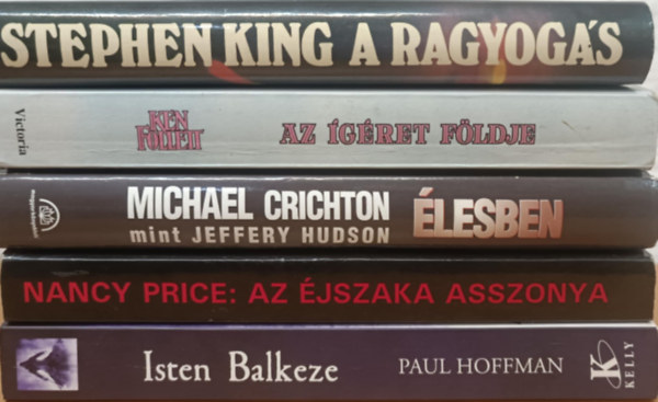 Stephen King, Ken Follett, Michael Crichton, Nancy Price, Paul Hoffman - Sz�rakoztat� irodalmi k�nyvcsomag