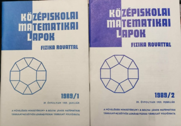 Középiskolai Matematikai Lapok - Fizika rovattal 1989/1.-2.