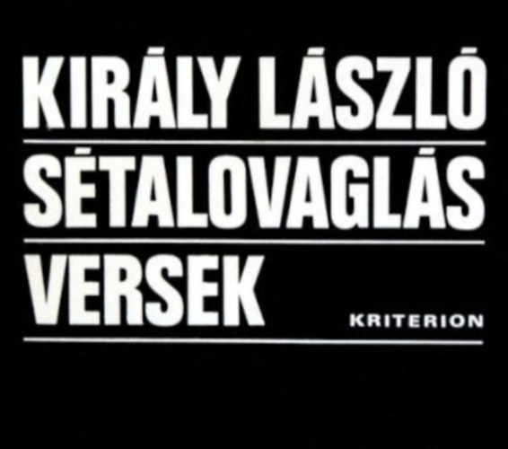 Kir�ly L�szl� - S�talovagl�s