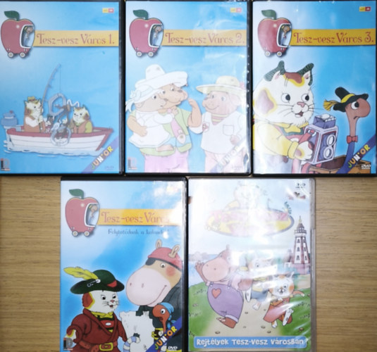 5db Tesz-Vesz város DVD - Tesz-Vesz város 1-4. rész, Tesz-Vesz város-Rejtélyek Tesz-Vesz városban (a részek címei a leírásban)