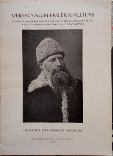 Bacher Bla - Verascsagin emlkkillts - Szpmvszeti Mzeum 1954