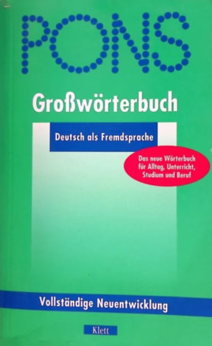 PONS - Grossw�rterbuch - Deutsch als Fremdsprache