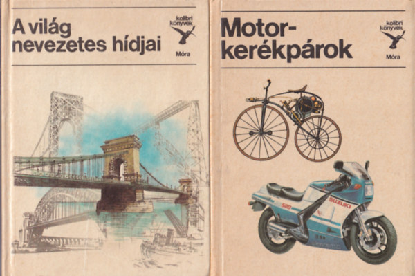 B�lint S�ndor, Dr. Jasinszky Istv�n - 2 db a Kolibri K�nyvek sorozatb�l : Motorker�kp�rok + A vil�g nevezetes h�djai