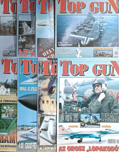 Trs  Istvn (Fszerk.) - Top Gun magazin szrvnyszmok (1999, 2000 - 8db)