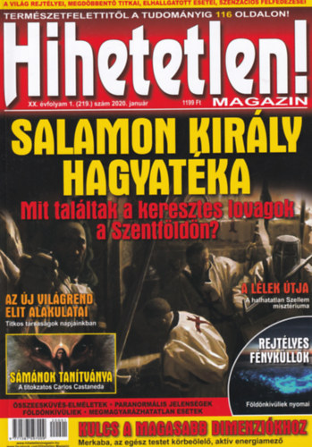 Hihetetlen! magazin XX. évfolyam 1. (219.) szám 2020. január