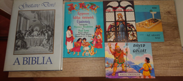 Jan Rouw, Gyrgy Attila, Shari Lewis - 5 kiadvny a Biblia vilgrl kisebbeknek: Az arany hz, Jjj, kvesss engem, Dvid s Glit, Egyperces bibliai trtnetek - jszvetsg, Biblia