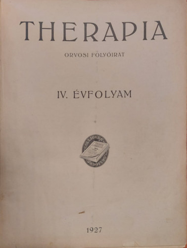 Bron Gyula dr. (szerk.) - Therpia. Orvosi folyirat 1927. janur - december