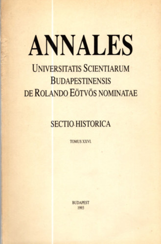 I. Szathmri (red.) - Annales Universitatis Scientiarum Budapestinensis de Rolando Etvs Nominatae - Sectio Linguistica Tomus XXVI.