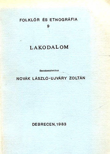 Lakodalom ( Folklr s etnogrfia 9.)