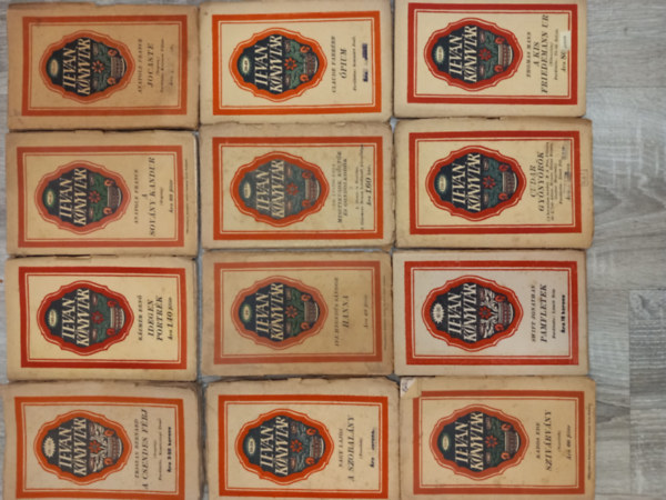 Claude Farr�re, Dr. Lustig G�za, Thomas Mann, K�zm�r Ern�, Tristan Bernard, Nagy Lajos, ifj. Heged�s S�ndor - 13 k�tet a Tevan K�nyvt�rb�l