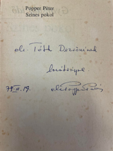Popper P�ter - Sz�nes pokol