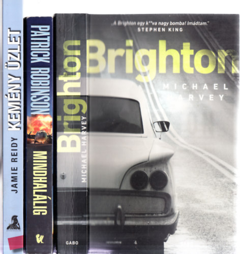 Michael Harvey, Patrick Robinson, Jamie Reidy - 3 db. krimi: Brighton + Mindhallig + Kemny zlet