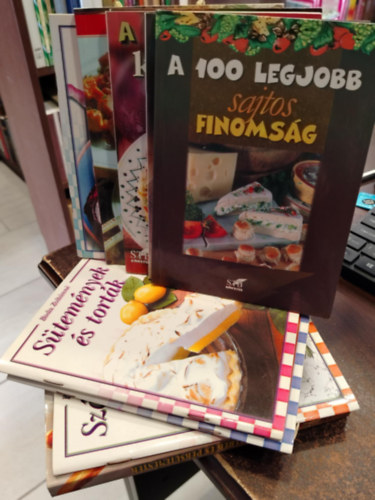 Brtfai Laci bcsi, Boda Zoltnn - KNYVMENT AJNLAT 10 DB Gasztronmia.A 100 legjobb kposzts finomsg+ A 100 legjobb trk recept+ Knai konyha+ Halbl kszlt telek+ Szrnyasbl kszlt telek+ Hzi kenyerek s pkstemnyek+ A 100 legjobb sajtos finoms