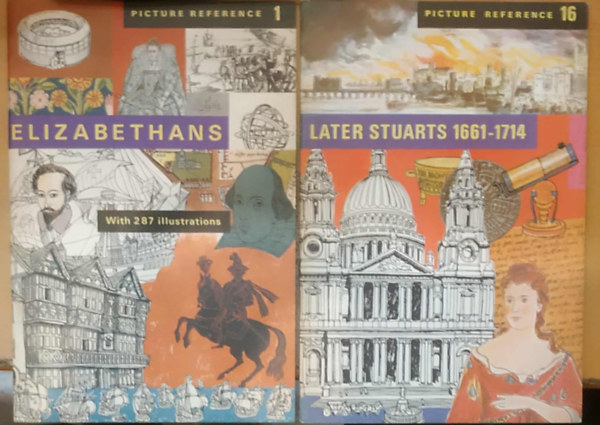 Harold Boswell Taylor, Leslie Marshall - 2 db Picture Reference: 1. Elizabethans + 16. Later Szuarts 1661-1714