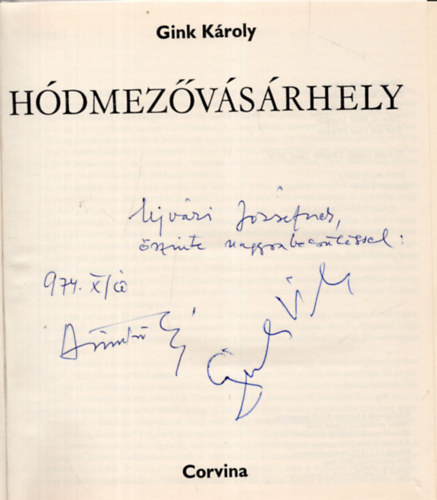 Gink Kroly - Hdmezvsrhely (Dediklt)