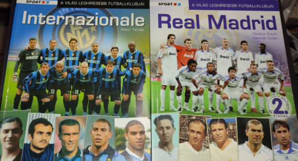 Misur Tams, Harmos Zoltn Dvnyi Zoltn - 2db focival foglalkoz knyv - Misur Tams-Internazionale; Dvnyi Zoltn, Harmos Zoltn-Real Madrid