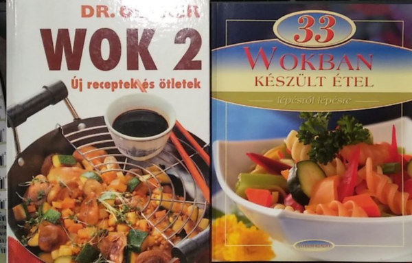 Dr. Oetker - 2 db szakácskönyv: Wok 2 - Új receptek és ötletek+ 33 wokban készült étel lépésről lépésre