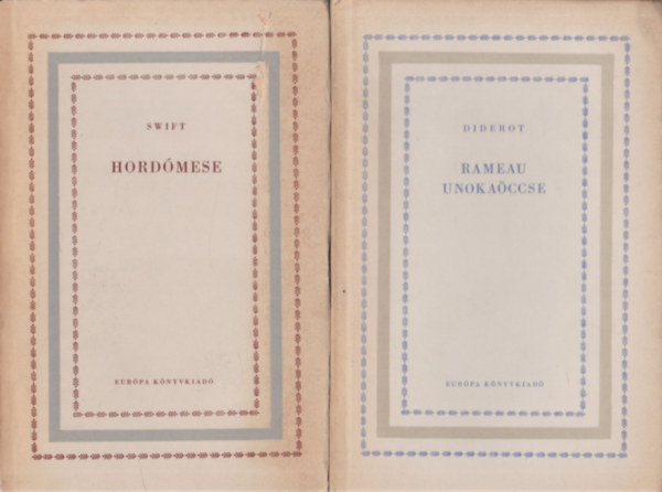 Swift, Diderot - 2 db. Vilgirodalmi Kisknyvtr (Hordmese + Rameau unokaccse)