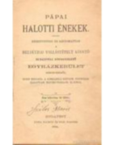 Pápai halotti énekek