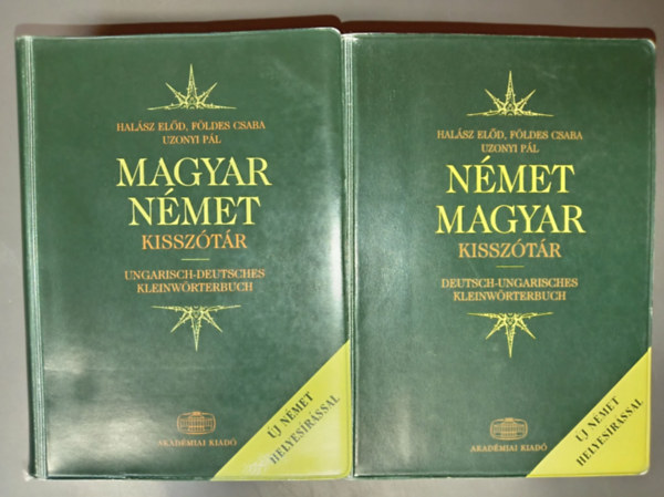 Halász E.-Földes Cs.-Uzonyi P. - Magyar-Német + Német-Magyar kisszótár (Új Német Helyesírással!)