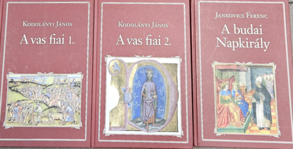 Jankovics Ferenc, Kodol�nyi J�nos - 2 db t�rt�nelmi reg�ny a Nemzeti K�nyvt�r sorozatb�l: A budai Napkir�ly + A vas fiai 1-2. (2 m� 3 k�tetben)