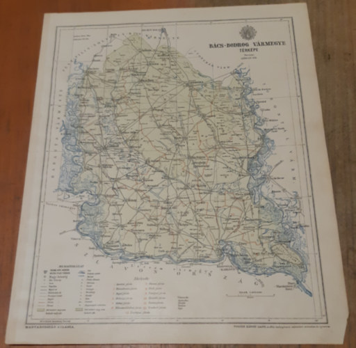 Bács-Bodrog vármegye térképe