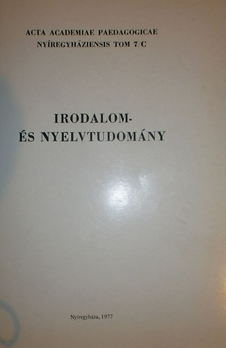 Frisny�k S�ndor (szerk.) - Irodalom- �s nyelvtudom�ny