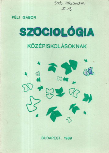 Pli Gbor - Szociolgia kzpiskolsoknak