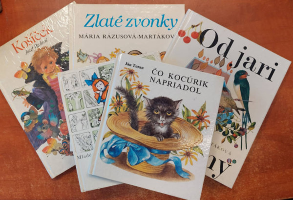 More images Ján Turan, Mária Rázusová-Martáková, Jozef Pavlovič - 5 db cseh mesekönyv: Majka Tárjaka,Čo Kocúrik Napriadol, Od jari, do zimy, Košíček, Zalté zvonky