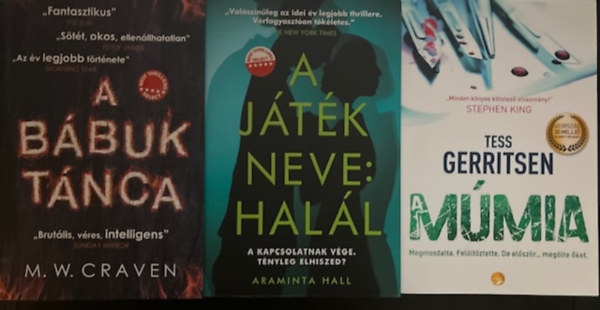 M.W. Craven, Araminta Hall, Tess Gerritsen - Krimi knyvcsomag (3 ktet )