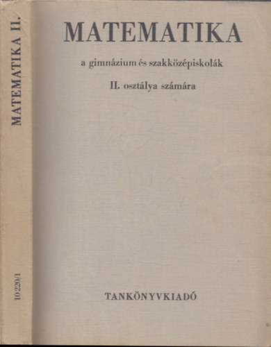 Plmay Lrnt Horvay katalin - Matematika II. (A gimnzium s szakkzpiskolk II. osztlya szmra)