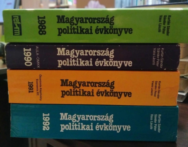 Kurtn-Sndor-Vass (szerk.) - 4 db Magyarorszg politikai vknyve 1988+1990+1991+1992 vszmok