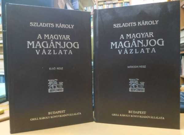 Dr. Szladits K�roly - A magyar mag�njog v�zlata I-II.